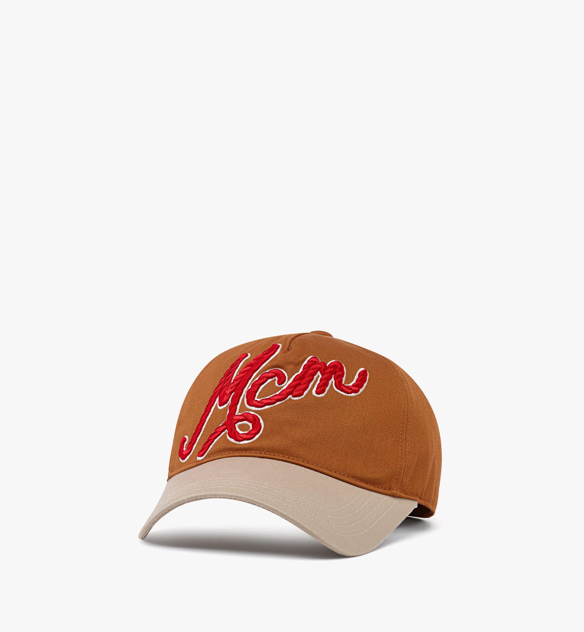 Casquette en sergé de coton avec logo brodé 1